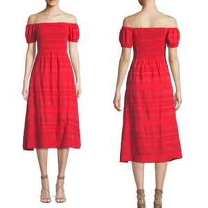 Tanya Taylor Zanna Dress in Red size 10